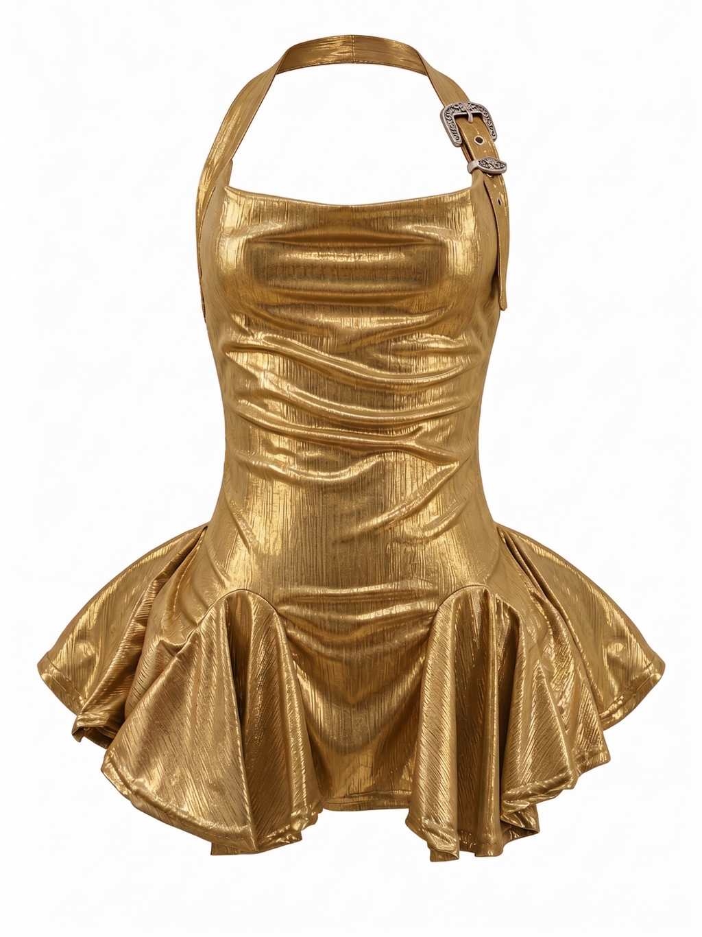 Velvet Fluxe SIREN gilded amber yellow slip dress with fluid drape and shimmering details, luxury radiant evening and intimate wear.