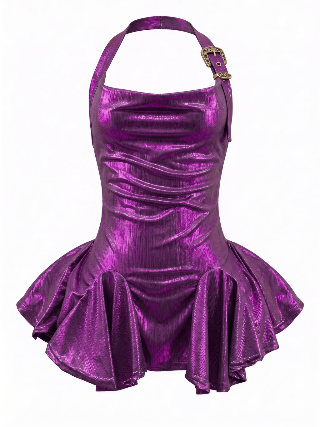 Velvet Fluxe SIREN gilded plum purple slip dress featuring liquid gold shimmer and fluid drape, luxury dark jewel-tone intimates and evening wear.